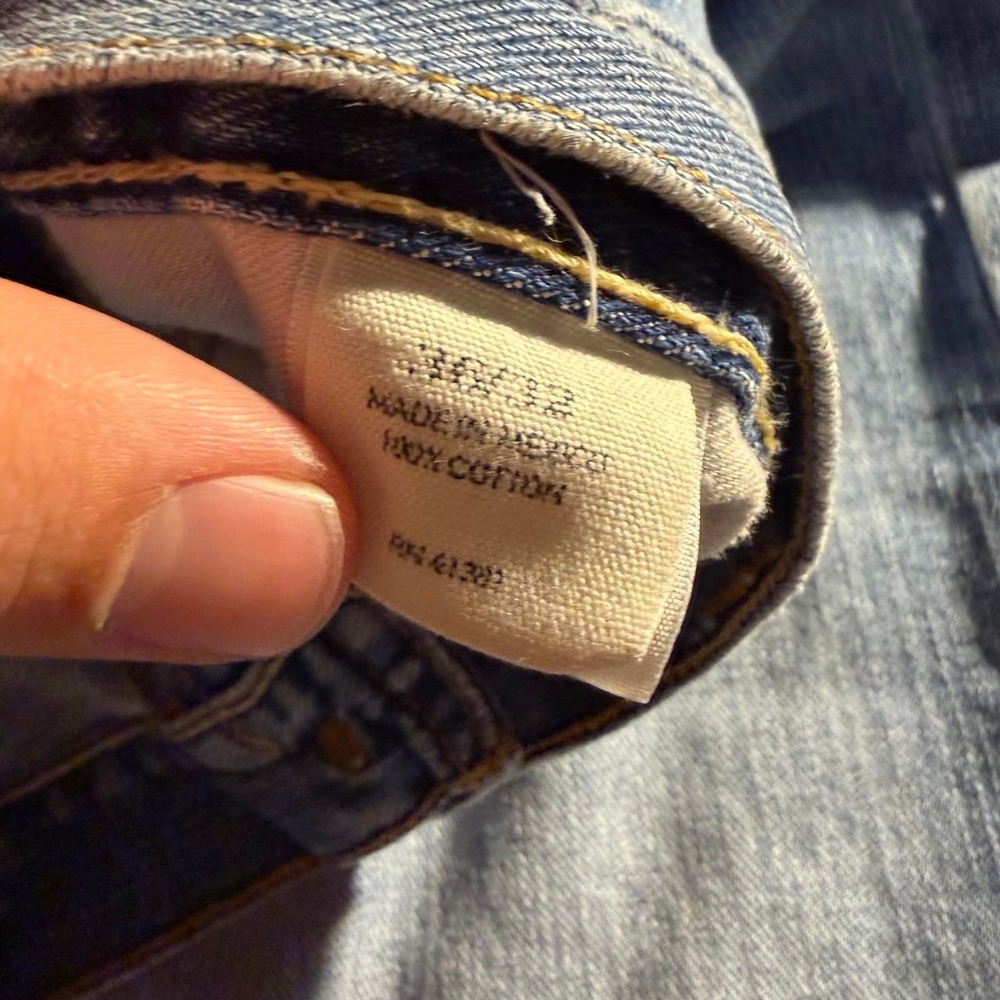Polo Ralph Lauren Light Wash Straight Leg Jeans Distressed Y2K Denim Pants 36x32 - Picture 6 of 8